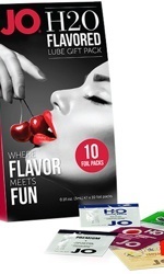 JO H2O Flavoured Lube Foil Gift Pack, 10 x 3 ml