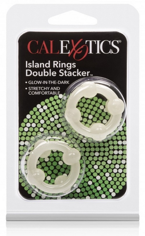 Island Rings Double Stacker - pimeässä hohtavat tuplarenkaat