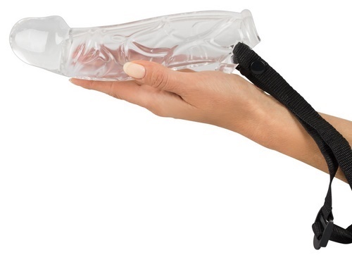 Crystal Skin Penis Sleeve with harness