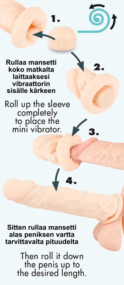 Vibrating Silicone Extension