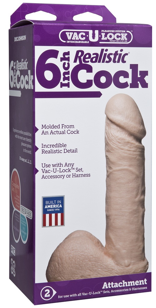 Vac-U-Lock - Realistic Dildo, 18/4