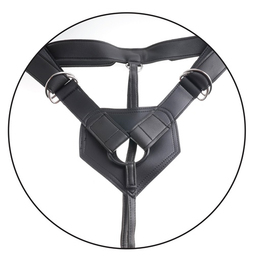 King Cock 7” Uncut Cock Harness