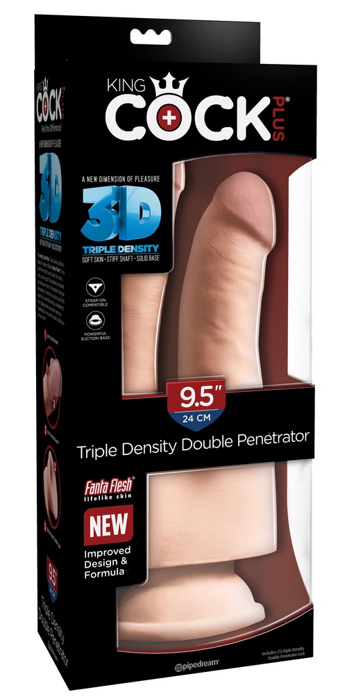 King Cock Plus Triple Density Double Penetrator 9.5”, 24