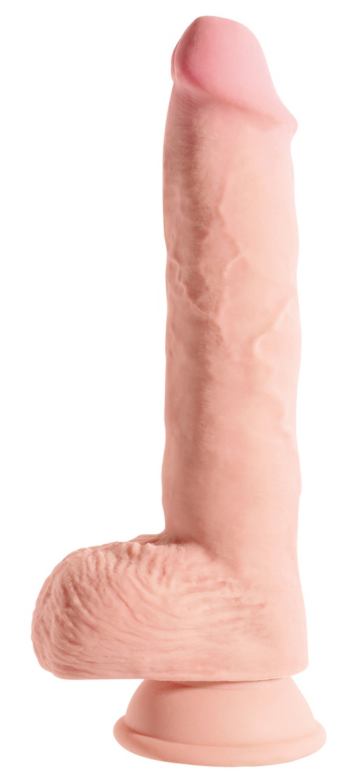 King Cock Plus Triple Density Fat Cock 10” with balls, 25/5