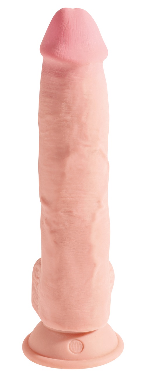 King Cock Plus Triple Density Fat Cock 10” with balls, 25/5