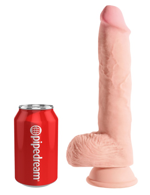 King Cock Plus Triple Density Fat Cock 10” with balls, 25/5