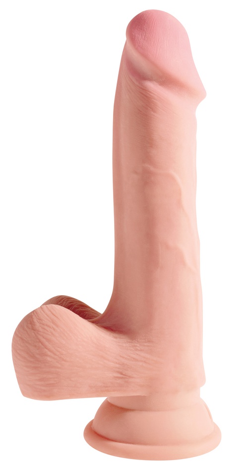 King Cock Plus Triple Density Cock 7.5” with balls, 19/4,5