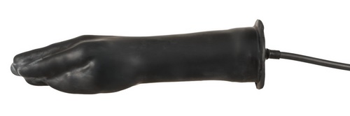 Pumpattava käden mallinen lateksidildo