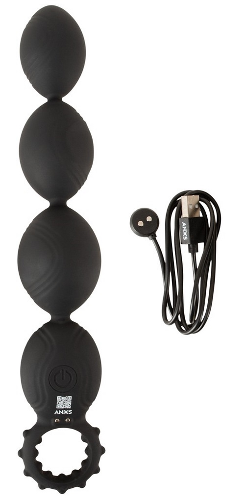 Flexible XL Anal Beads with Deep Vibrations