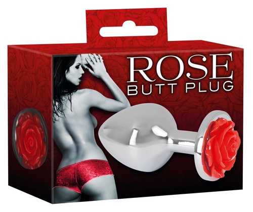 Rose Metal Butt Plug