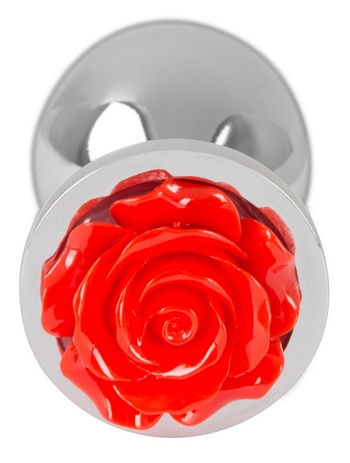 Rose Metal Butt Plug