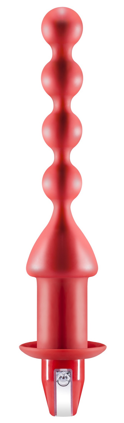 Humper Silicone Butt Beads Vibrator, punainen