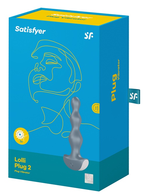 Satisfyer Lolli Plug 2, harmaa