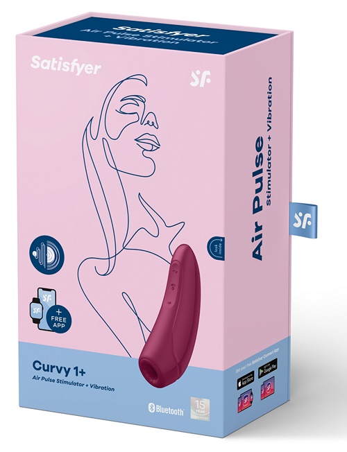 Satisfyer Curvy 1+, viininpunainen