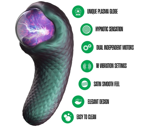 Enchanted Serpent Mystical Plasma Globe Dark Millenia