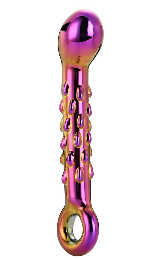 Glamour Glass Ribbed G-Spot Dildo