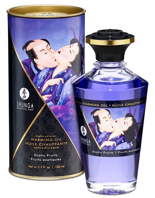 Shunga Warming Oil, exotic fruits, 100 ml