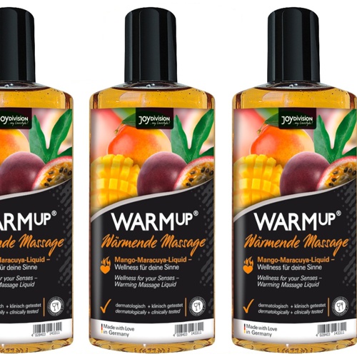 WARMup-hierontaöljy, mango-passionhedelmä, 150 ml