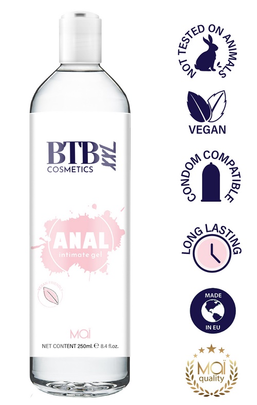 BTB Anal Water Based Lubricant XXL, 250 ml