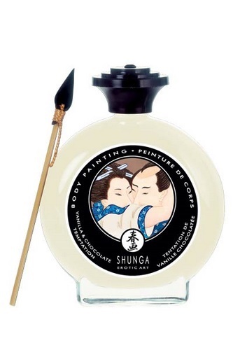 Shunga Valkosuklaa & Vanilja -vartalomaali, 100 ml