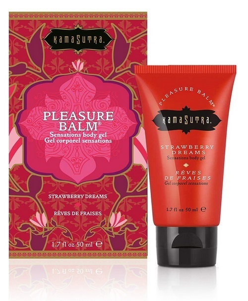 Kama Sutra Pleasure Balm, mansikka, 50 ml