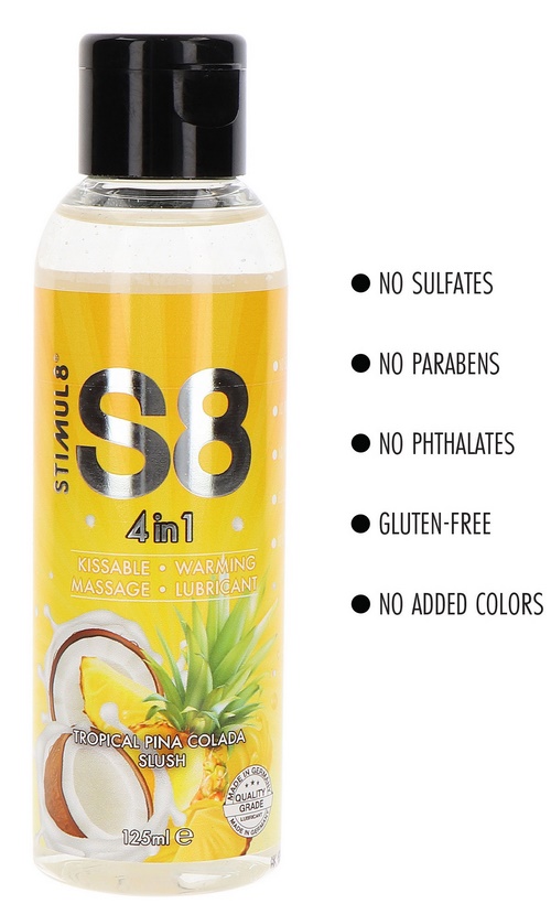 S8 4-in-1 Dessert Lube, 125 ml, pina colada