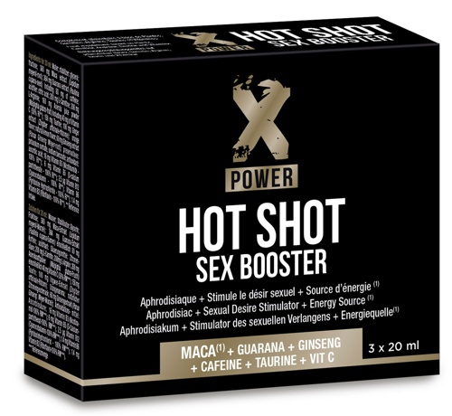 Hot Shot Sex Booster, 3 x 20 ml