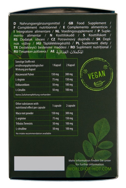 Pure Moringa + Maca Man Power, 60 kpl