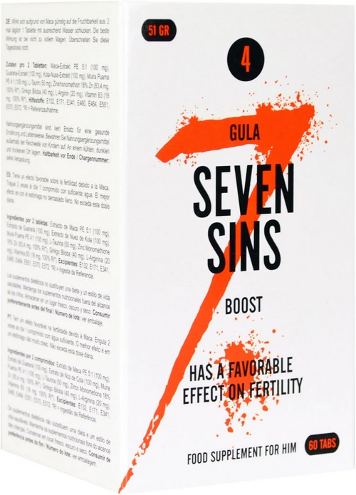 Seven Sins Boost, 60 tablettia
