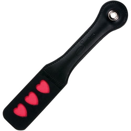 Leather Impression Paddle - Hearts