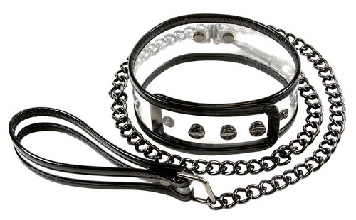 Bare Bondage Collar and Leash