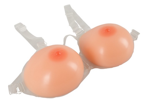 Strap-on Silicone Breasts, 2 x 1200 g