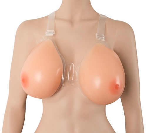 Strap-on Silicone Breasts, 2 x 1200 g