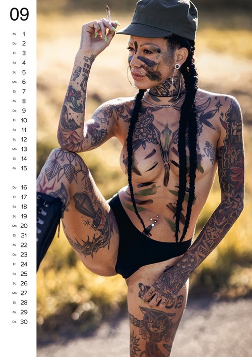Tattoo Girls -tyttökalenteri 2027