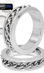 Push Steel - BDSM Chain Master Erection Ring, 45 mm