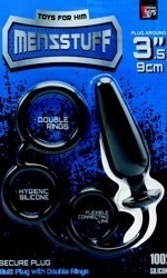 Menzstuff 3.5” Double Ring Anal Plug