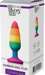 Rainbow Anal Plug, medium