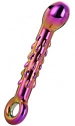 Glamour Glass Ribbed G-Spot Dildo