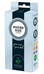 Mister Size -kondomi 47 mm, 10 kpl