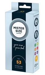 Mister Size -kondomi 53 mm, 10 kpl