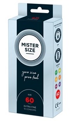 Mister Size -kondomi 60 mm, 10 kpl