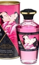 Shunga Warming Oil, raspberry feeling, 100 ml