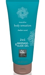 2-in-1 Massage & Glide Gel, amber