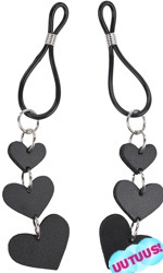 Heart Nipple Ties, 2 kpl