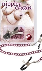 Nipple Clamps with Purple Chain