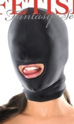 Spandex open-mouth hood
