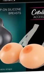 Strap-on Silicone Breasts, 2 x 400 g
